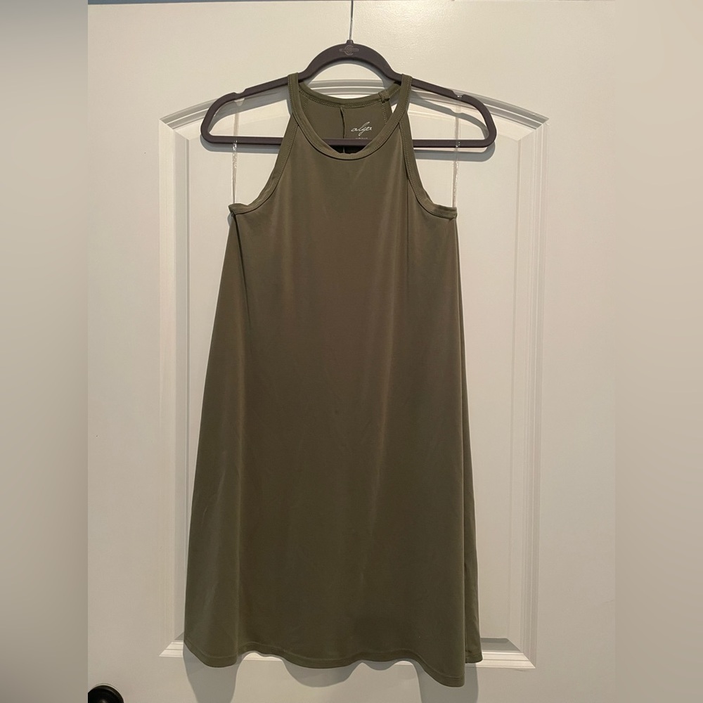 ALYA green summer dress